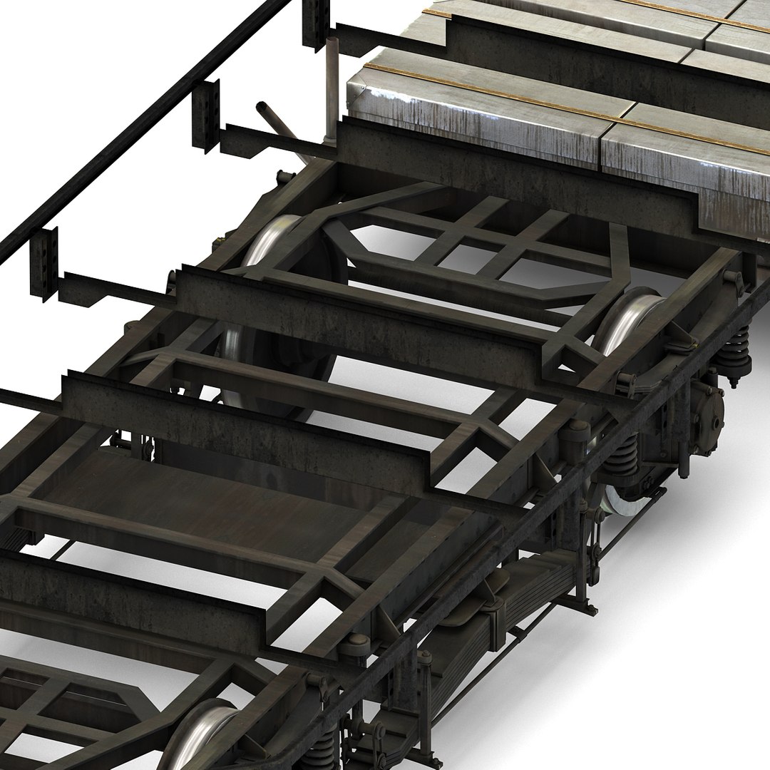 3d model train chassis