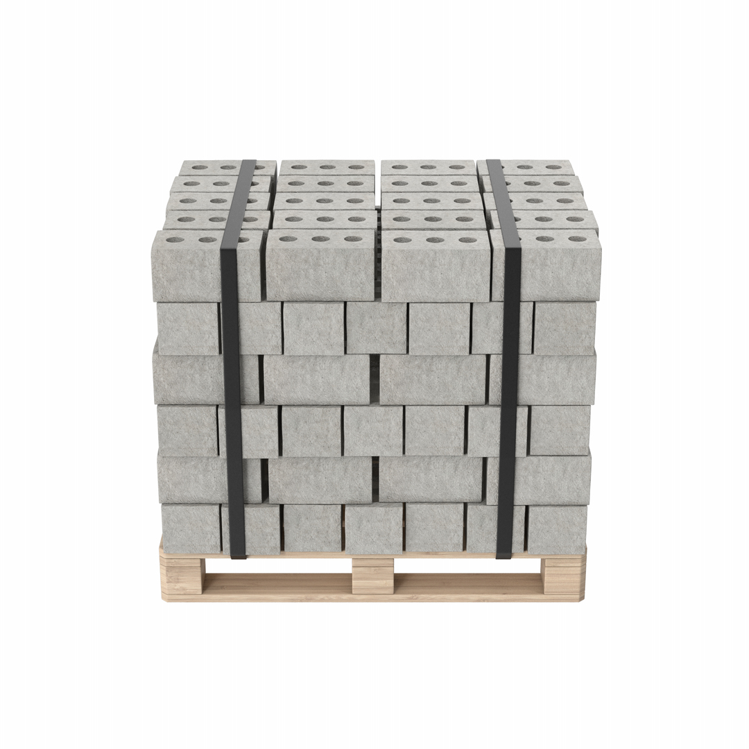 Concrete Bricks On Pallet 3D Model - TurboSquid 2001968