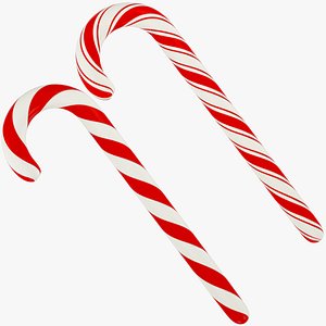 3D Candy Canes Collection V2
