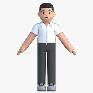 Cartoon Man 3D model