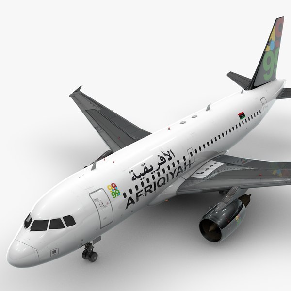 3D AirbusA319-100AfriqiyahAirwaysL1386