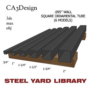 095 Wall Sq Orn Tube