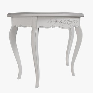 Console semicircular Marseille 3D