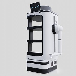 Food serving robot 3D model