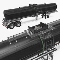 Liquid Tank Semi Trailer Rigged