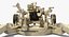 Posición de batalla Howitzer M777 155mm Desierto