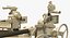 Posición de batalla Howitzer M777 155mm Desierto