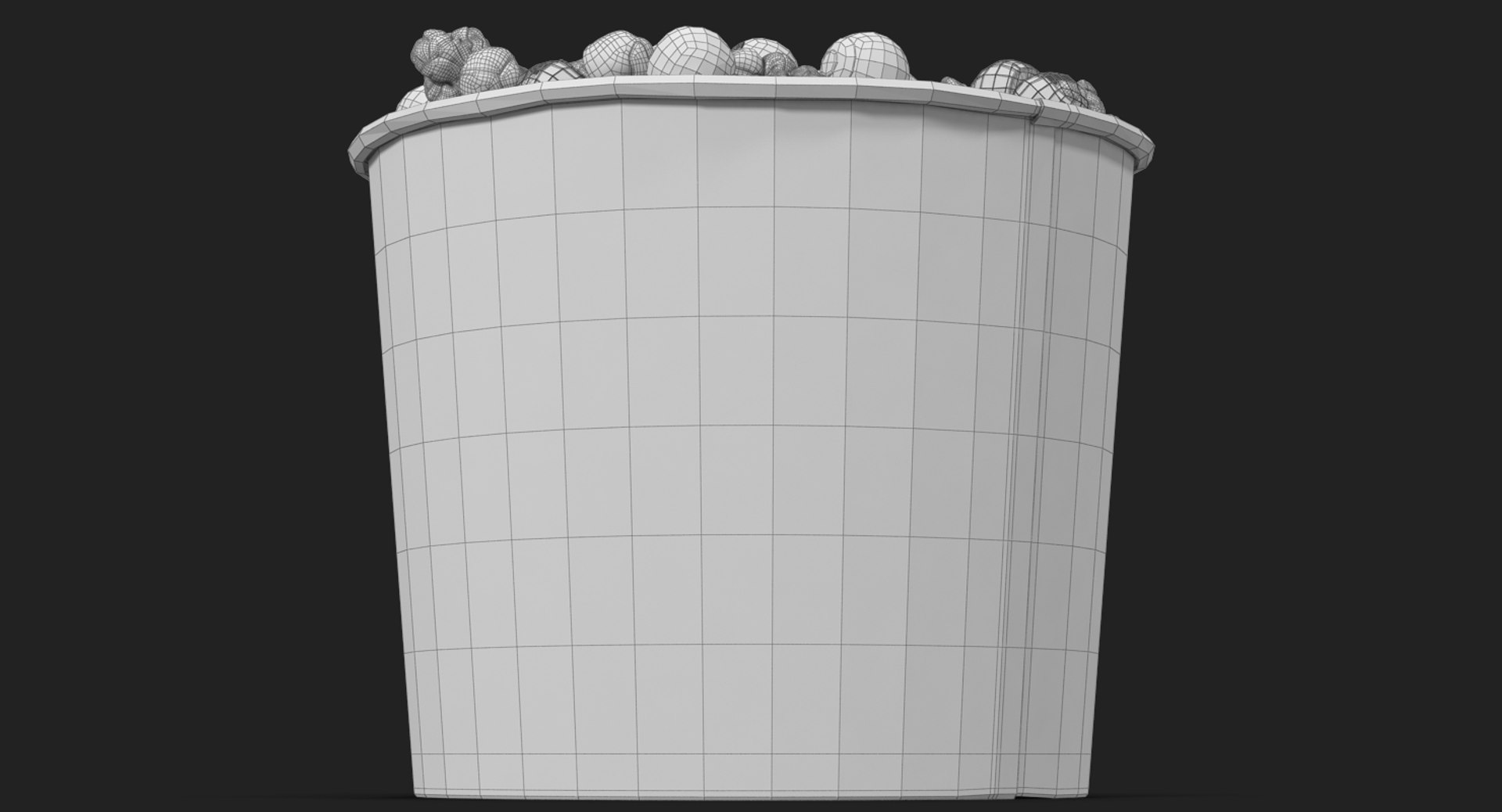 3D halloween popcorn cup model TurboSquid 1325382