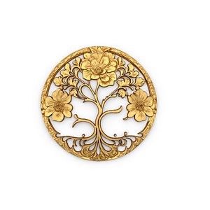 tree of life carved decor 3D Printed 3D