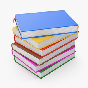 3D Stack Of Books