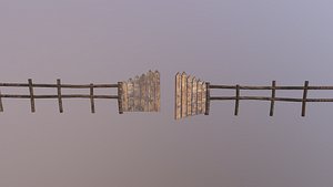 Wooden Fence 3D