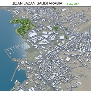 3D model Jizan Jazan Saudi Arabia