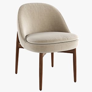 Minotti Sendai Dining Little Armchair 3D model