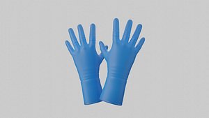 Latex Gloves 3D model