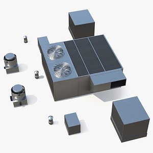 Rooftop Ventilation System with Dual Fans