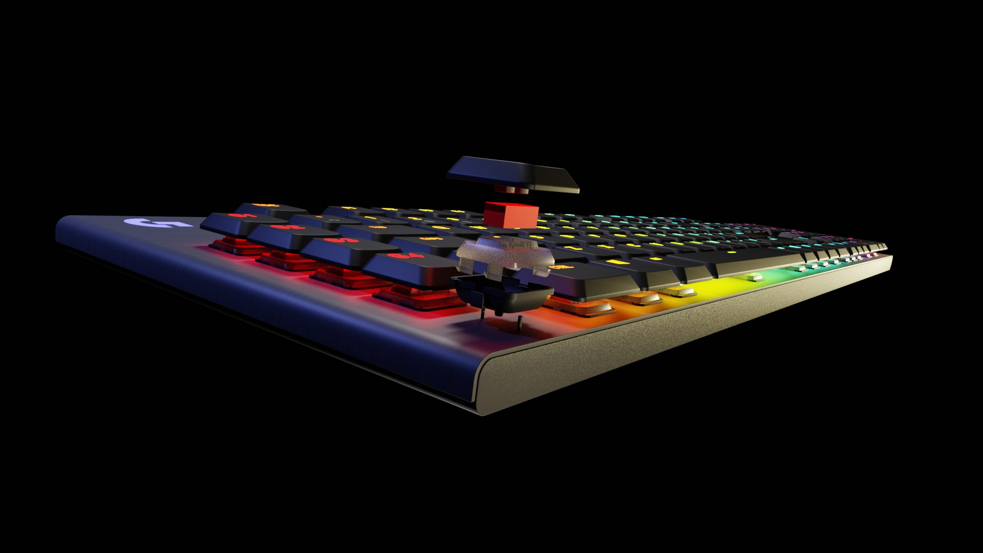 Logitech G915 Mechanical Keyboard 3D Model - TurboSquid 2096673