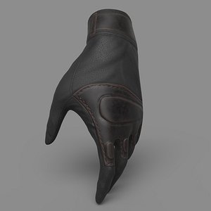 Military Gloves Low Poly Baked