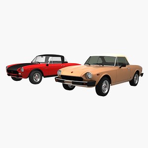 fiat 124 spider 3D
