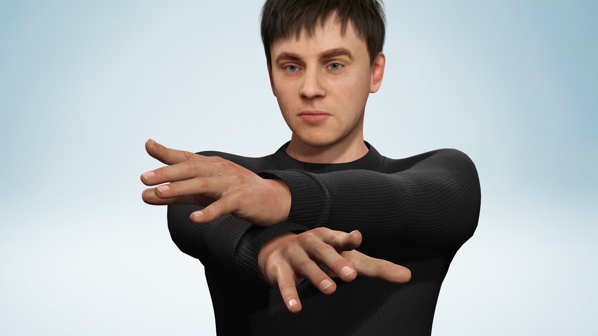 Realistic Modern Young Man with Black Sweater 3D model https://p.turbosquid.com/ts-thumb/8c/KPjy3I/z2/2/png/1757879191/1920x1080/fit_q87/0d82accc7dd3570a4f0f75816f8579483332b68e/2.jpg
