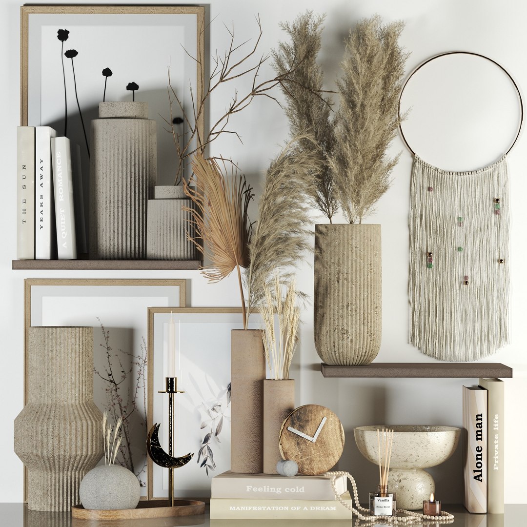 Decorative Set 01 3D Model - TurboSquid 2255524