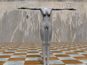 free female body 3d model