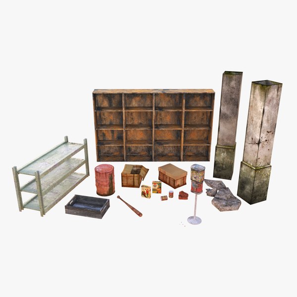 props abandoned pack 3D model