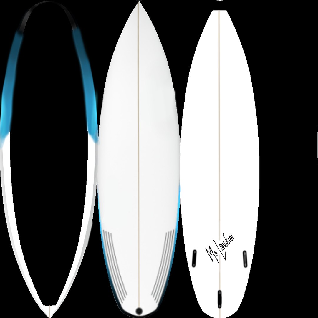 3D Model Surf Board - Blue Falcon - TurboSquid 2258323