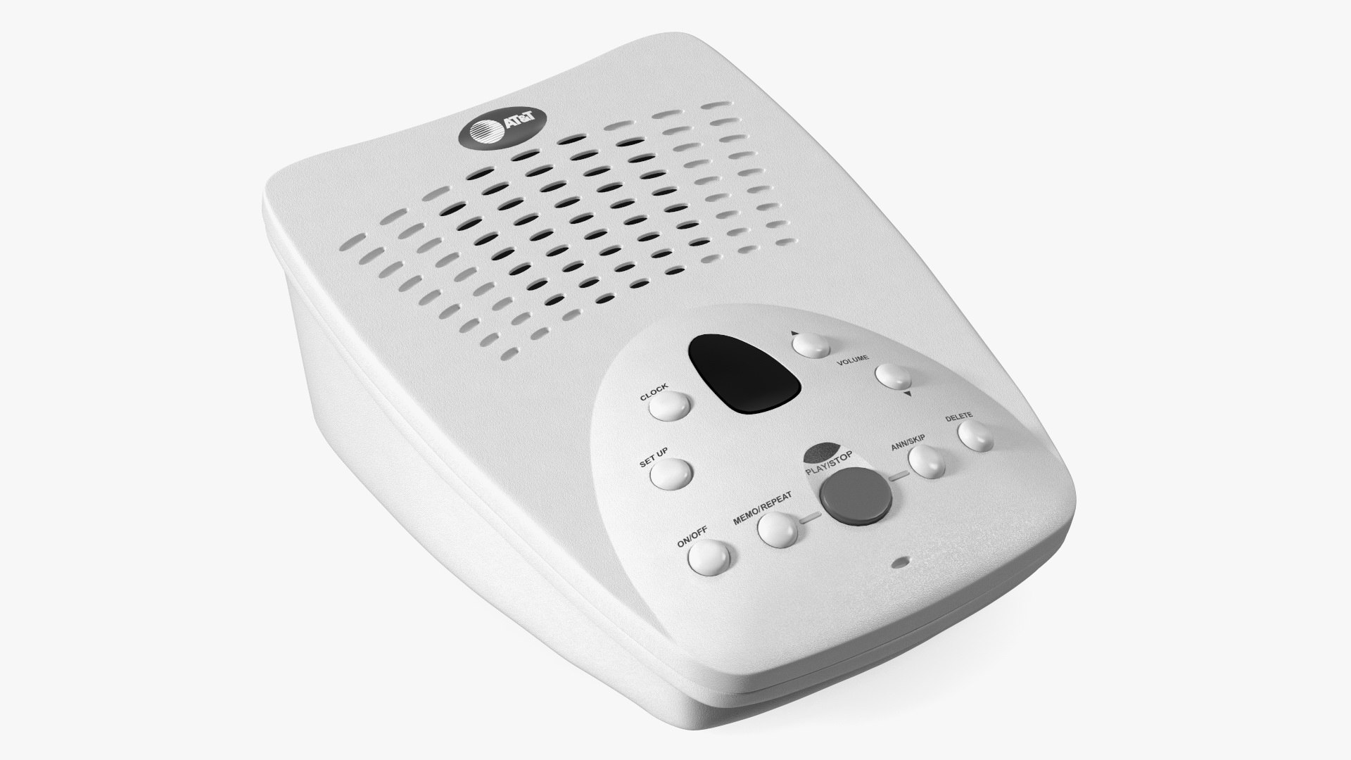 Answering Machine ATT White 3D model preview