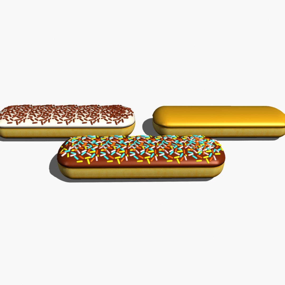 3d Donut Icing Sprinkle Model