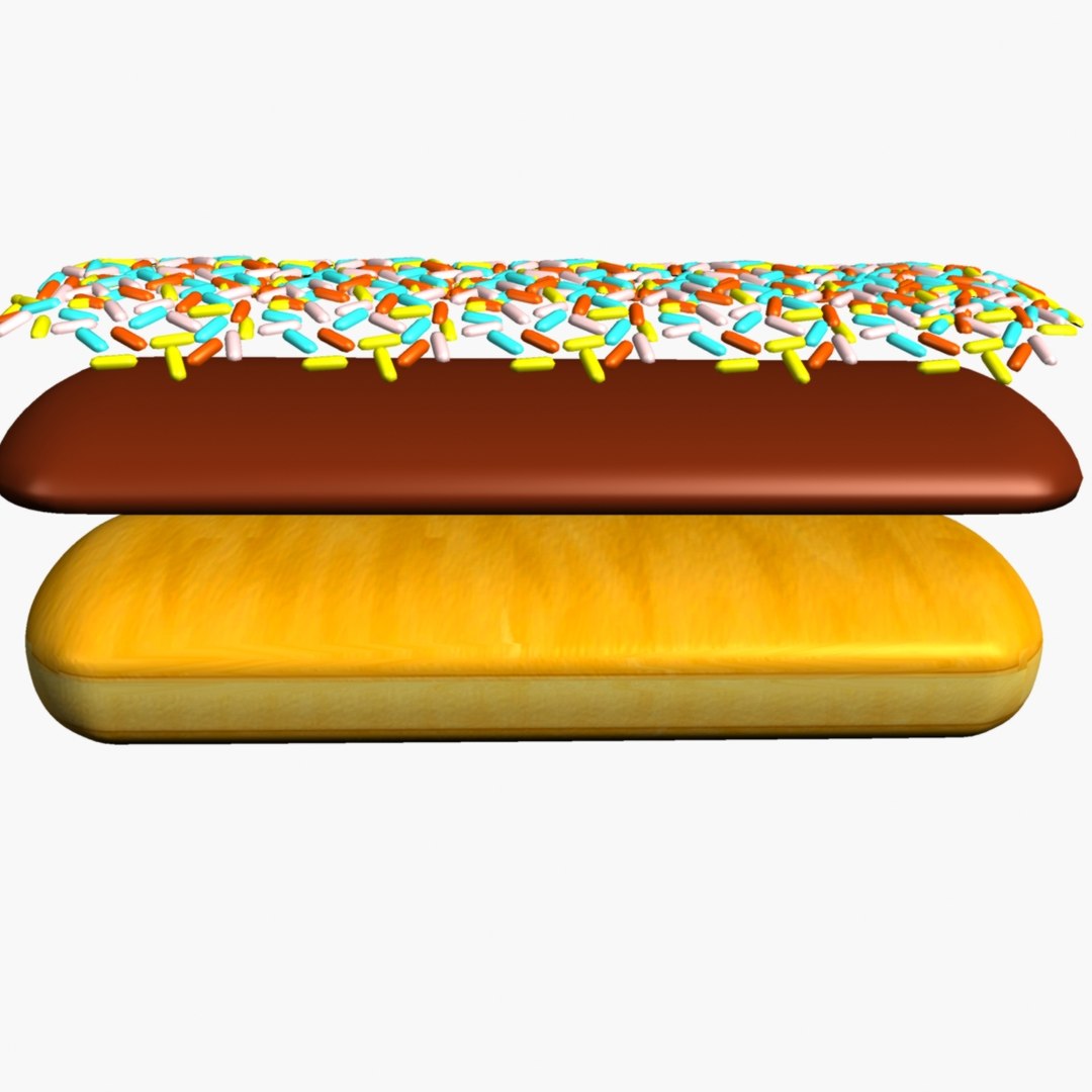 3d Donut Icing Sprinkle Model