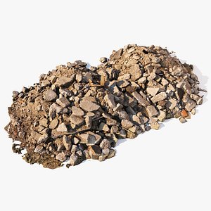 3D model Heap of ruins 05