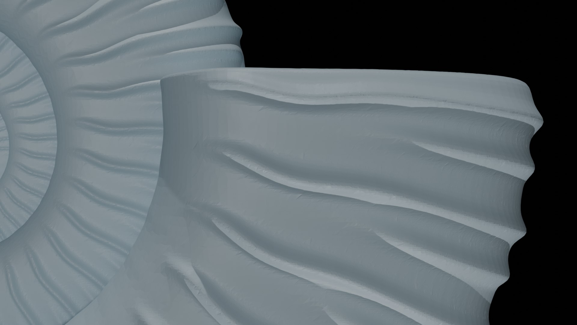 3D Ammonoid Shell With Intercalary Ribs - TurboSquid 2294975