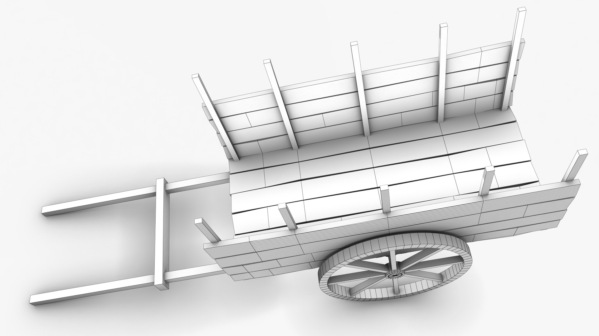 3D Cart Model TurboSquid 2008925