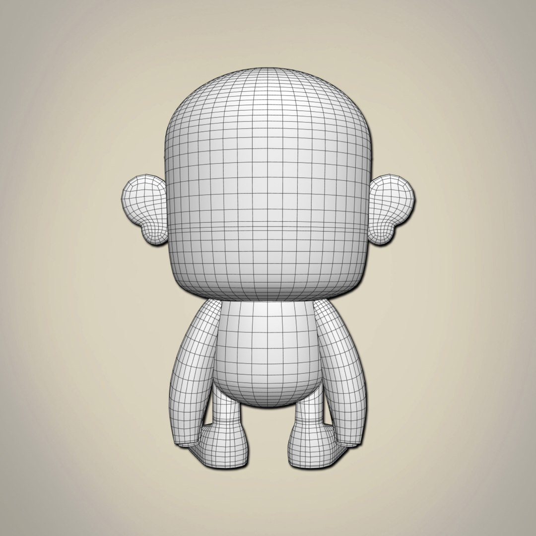 Toy Character Base Mesh Model - TurboSquid 1710567
