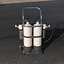3D Double Oxygen Bottle Trolley model