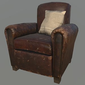 3D old armchair model