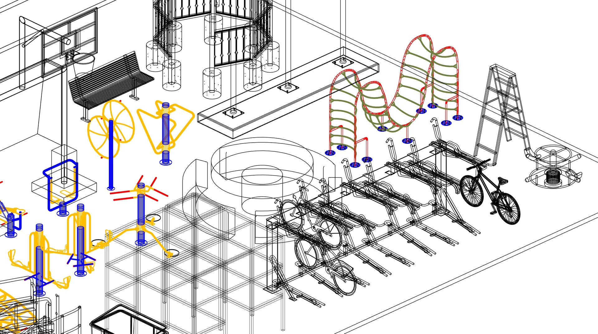 Park Revit Family Parameter 3D Model - TurboSquid 2301922