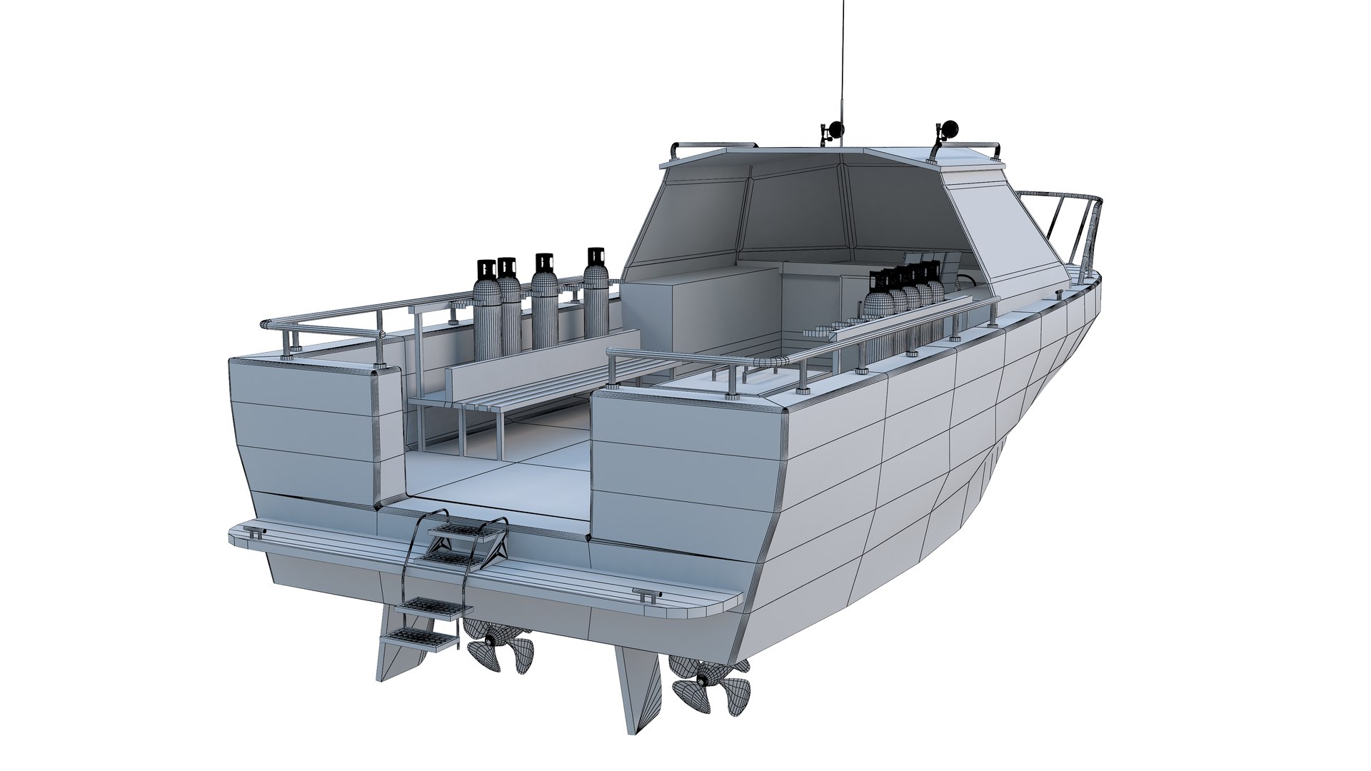 Dive Boat 3D Model - TurboSquid 1758303