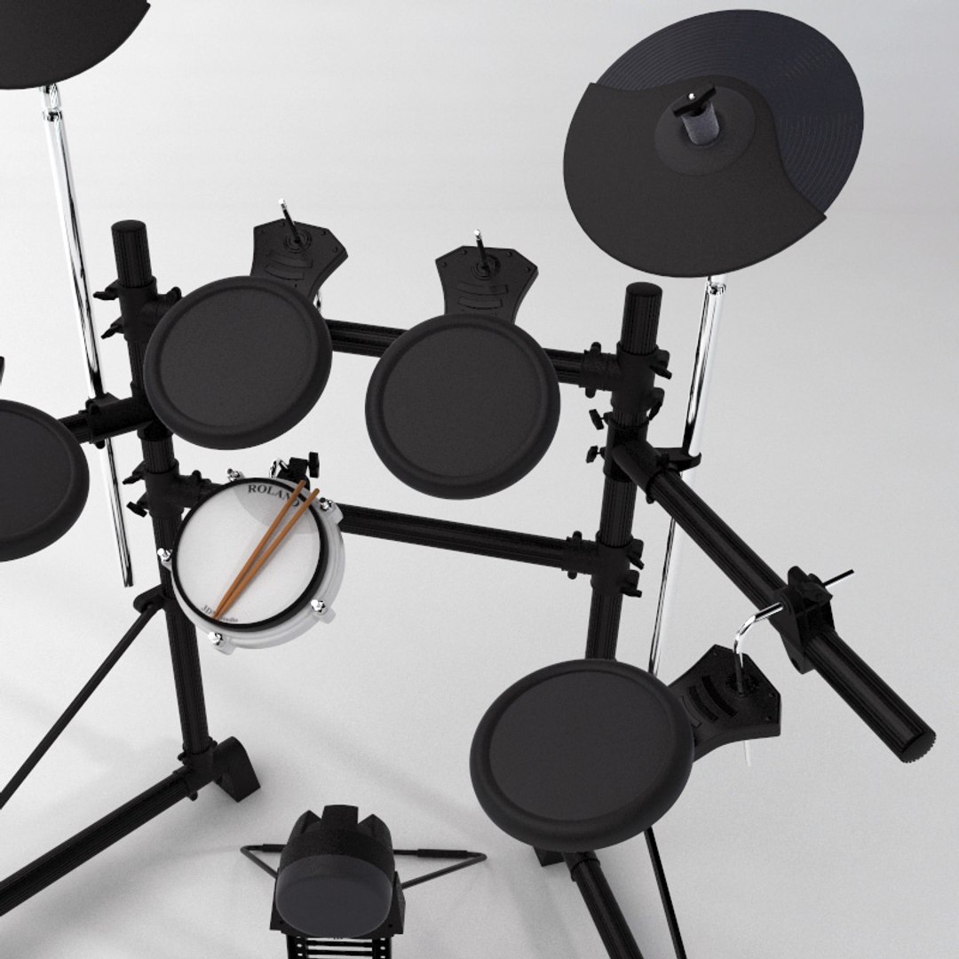 3d Model Roland Td6v Electronic Drum Kit