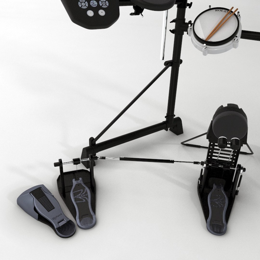 3d Model Roland Td6v Electronic Drum Kit