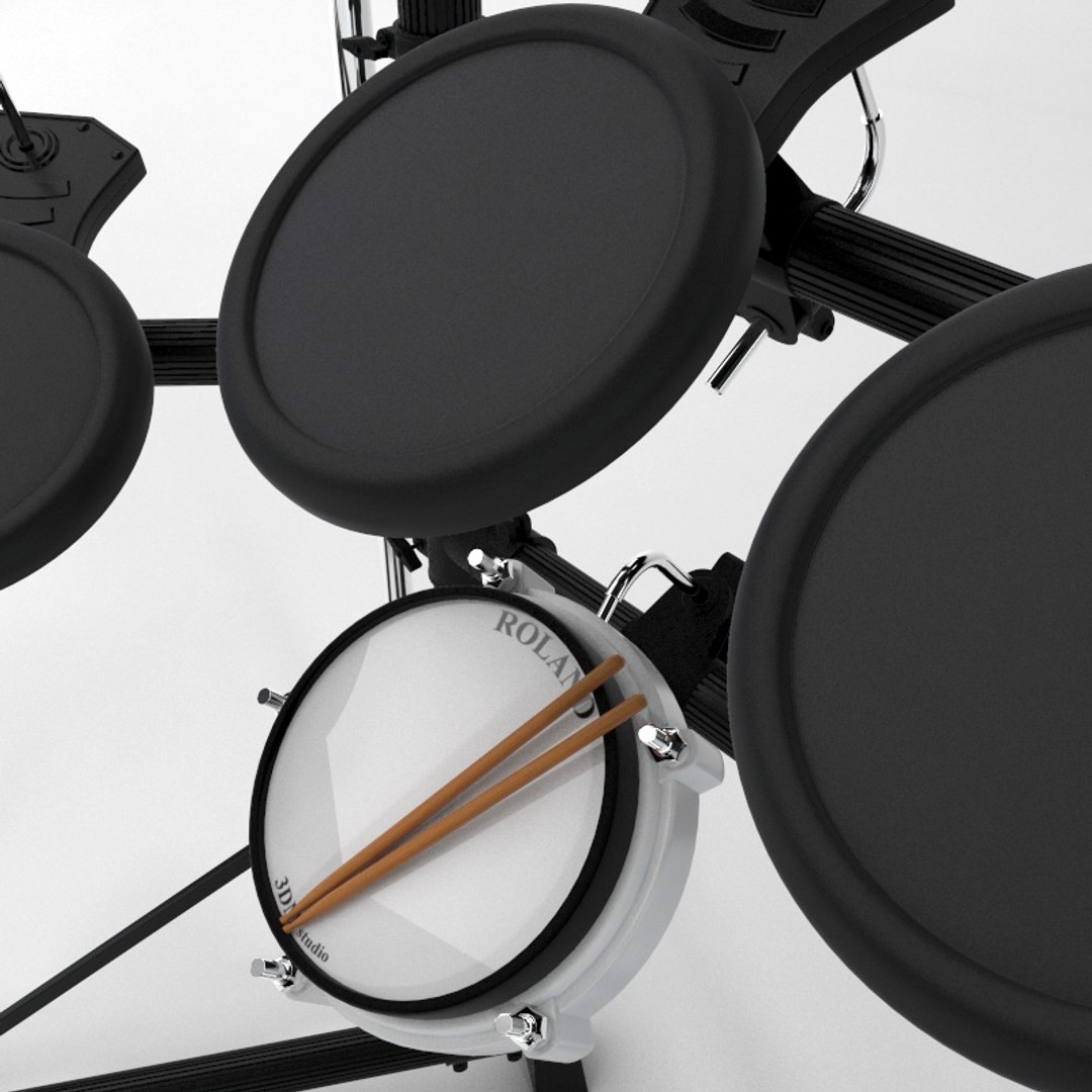 3d Model Roland Td6v Electronic Drum Kit