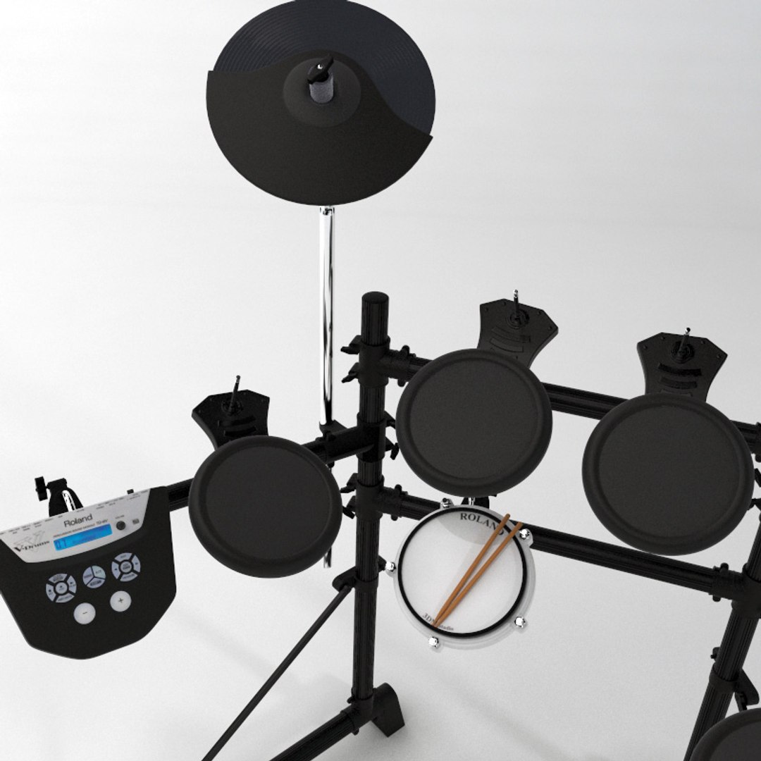 3d Model Roland Td6v Electronic Drum Kit