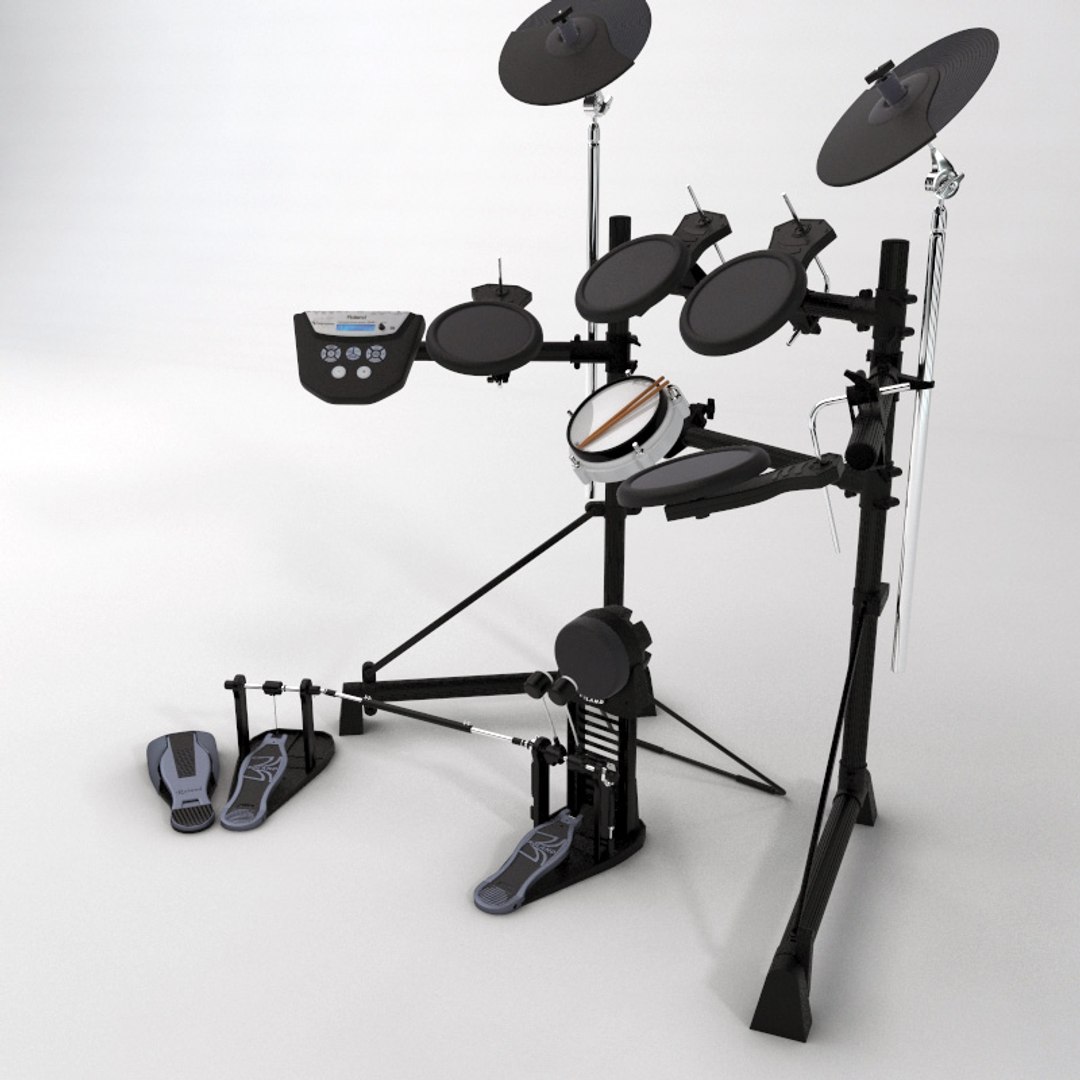 3d Model Roland Td6v Electronic Drum Kit