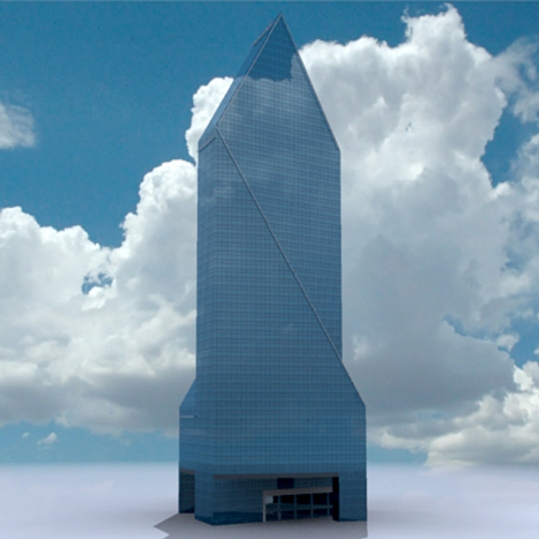 Fountain Place Dallas Skyscraper 3d Model