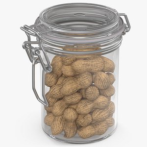 Glass Jar with Peanuts