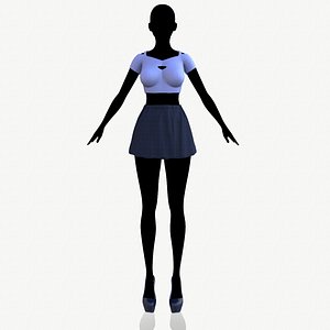 Top and skirt