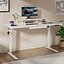 Modern Sit-Stand Gaming Desk with Monitor Riser Electric Height Adjustable Computer Table