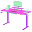 Modern Sit-Stand Gaming Desk with Monitor Riser Electric Height Adjustable Computer Table