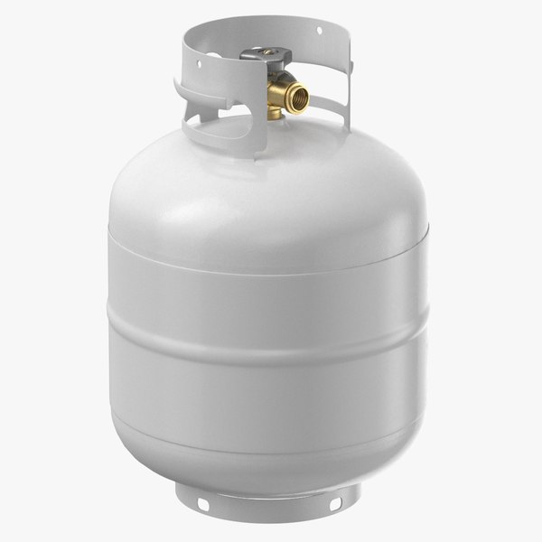 3D Butane Propane Tank Blank Clean and Dirty Generic Label