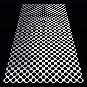 Perforated panel with 56 percent opening 25O86